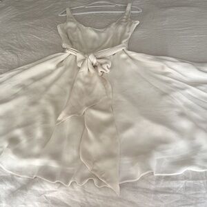 Polo ivory chiffon formal dress.